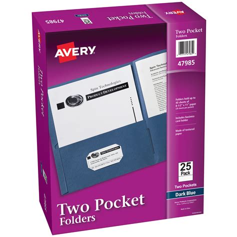 2 pocket folders|avery 2 pocket folders.